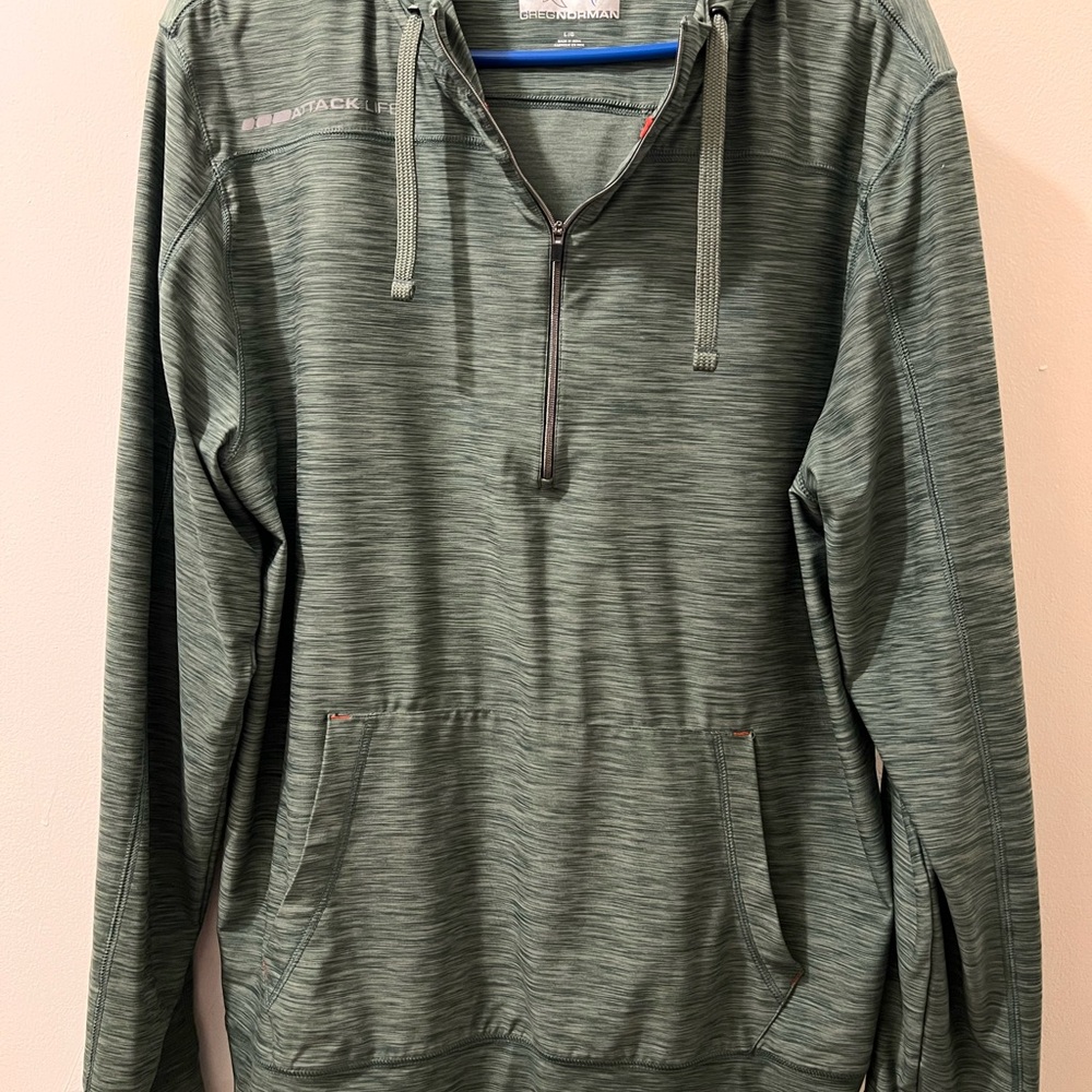 Greg Norman Collection Green Quarter-Zip Pullover